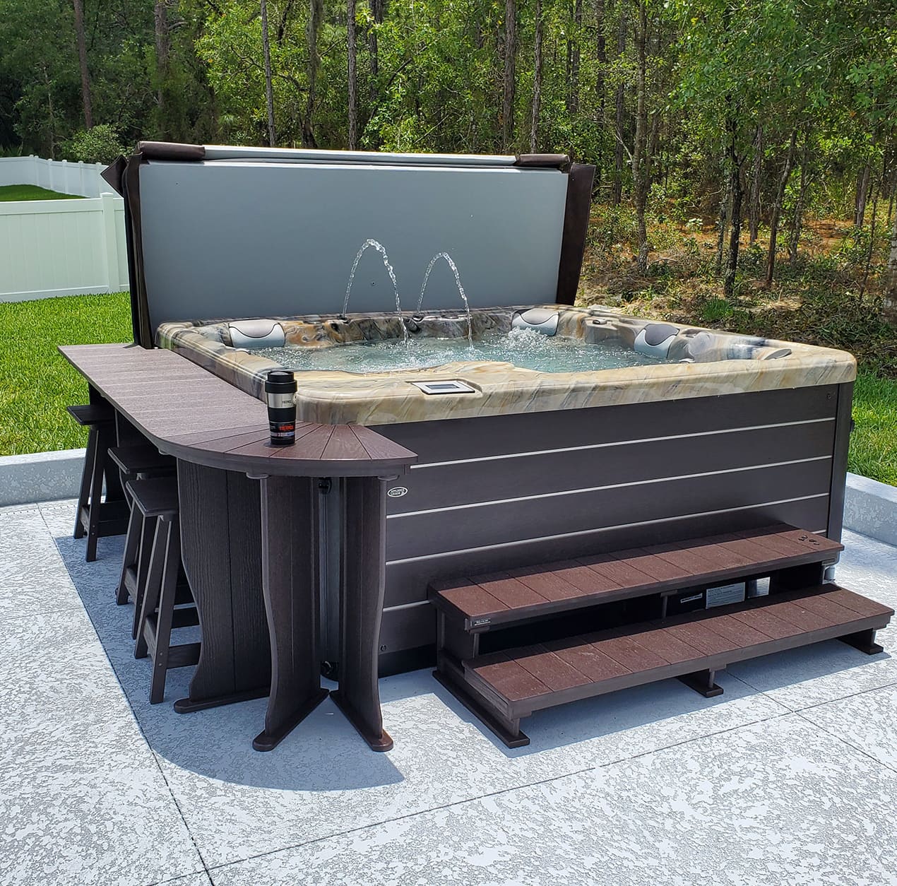 envie hot tub installation