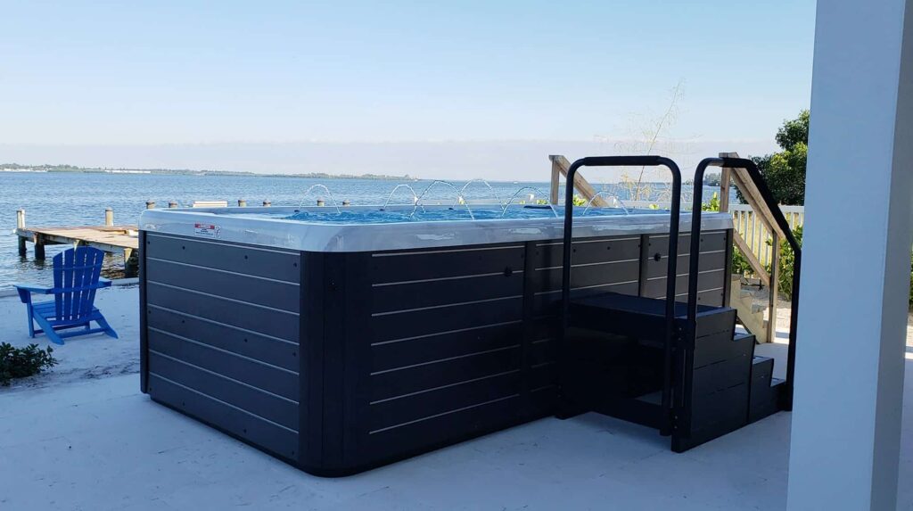 backyard swim spa