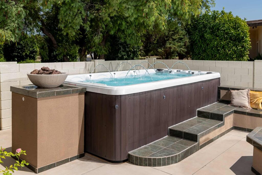 backyard swim spa