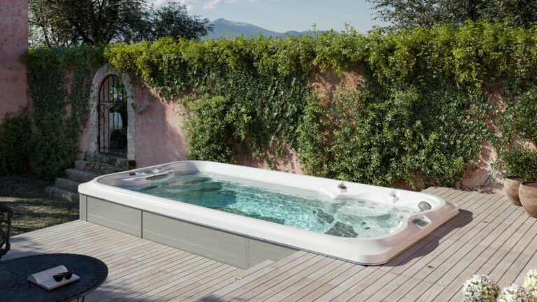 backyard swim spa